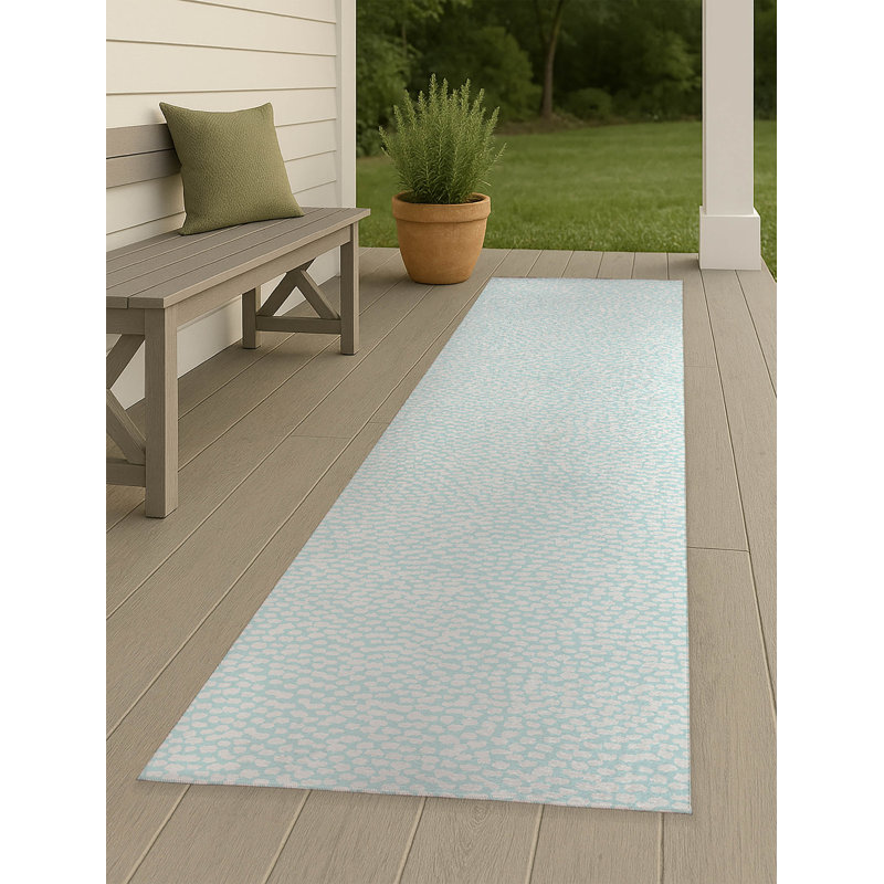 Twinkle Splat Non-Slip Outdoor Rug, Runner 2'6" x 8'