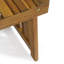 Table d'appoint en bois - plateau à lattes pour un look élégant, pliable, l 21,92 po x P 13,73 po, H 15,69 po, couleur et motif, 21,92 13,73 15,69 po, facile à assembler,
