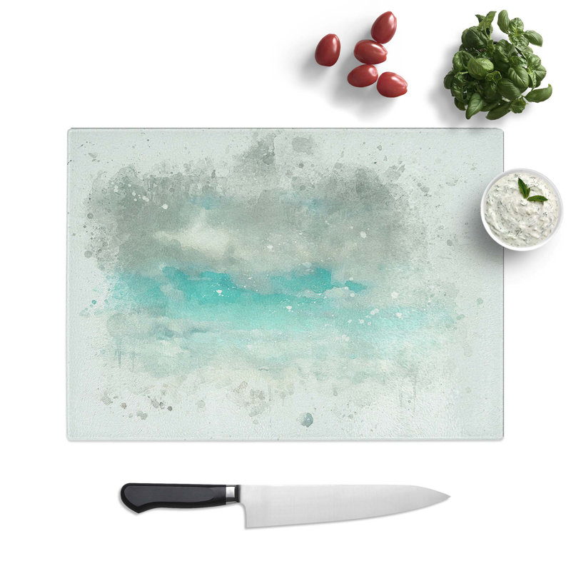 Glass Mountain Clouds in Abstract Chopping Board, 39 cm W x 28.5 cm L