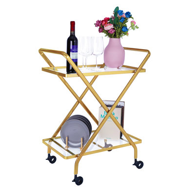 X-shaped Gorgeous Bar Cart by Prep & Savour