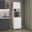 Garde-manger avec rangement ouvert et 2 portes, blanc
