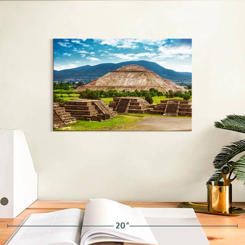 Aztec Pyramid, 8" H x 12" W