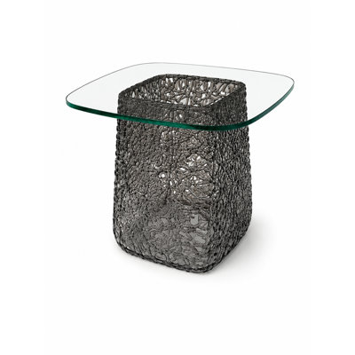 Table basse moderne en verre trempé Dieu