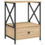 Cinar 50cm W Iron Bedside Table-306003871