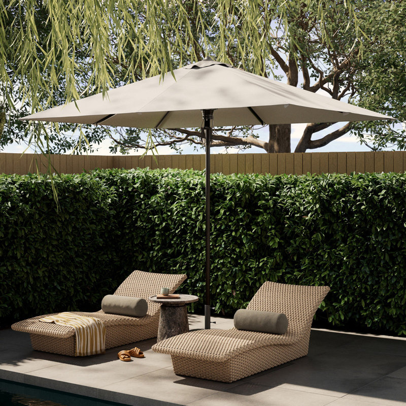Baska 118'' W Umbrella, 108" H x 118" W x 86.5" D