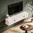 High Gross Floating Tv Stand,51'' Solid Wood Wall Mounted Tv Console