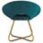 Barrett 25"W Upholstered Velvet Contemporary Accent Chair with Curved Back and Gold Metal Base-70863521