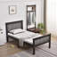 Lit plateforme simple en bois massif Hammoud-1439363363