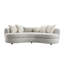 Canapé Beige Boucle avec coussins décoratifs