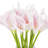Natural Fibres Lillies Arrangement in Vase-537491944