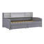 Lit plateforme tapissier simple - rangement et tiroirs inclus-1700673667