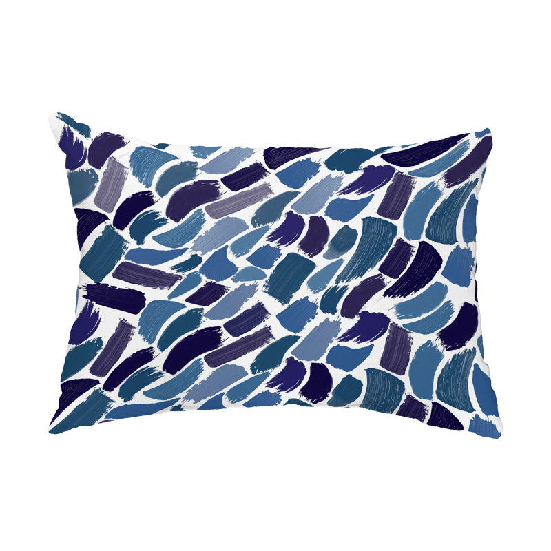 Wenstry Outdoor Rectangular Pillow Cover & Insert, Blue