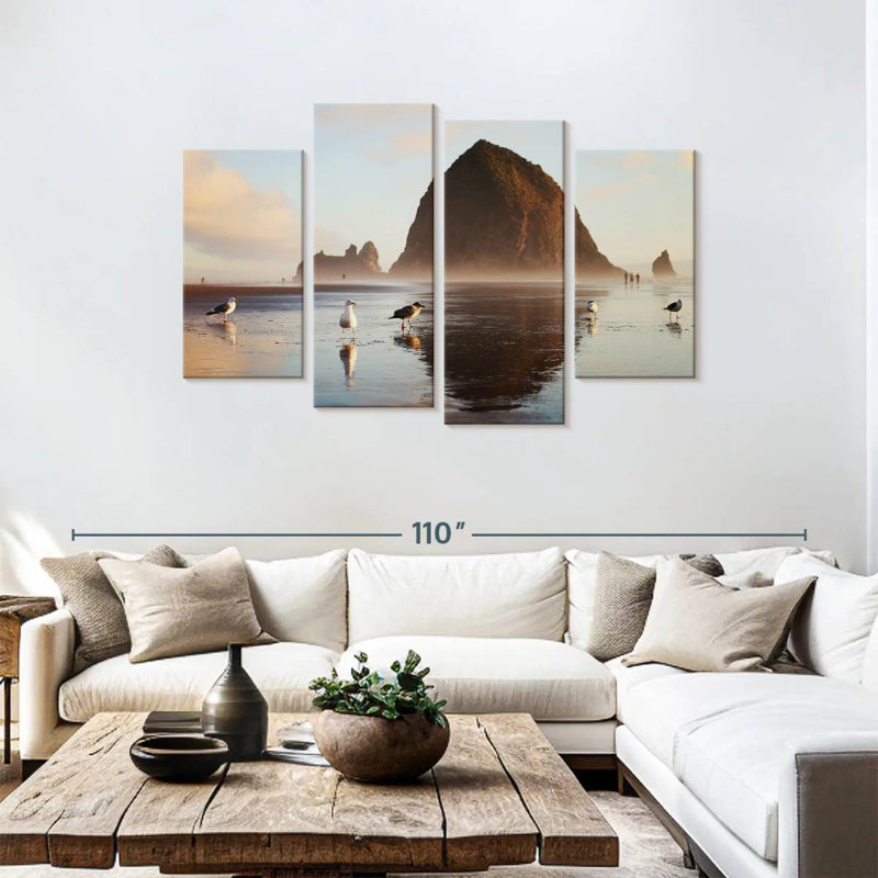Gillard Haystack Rock Seagulls, 48" H x 75" W