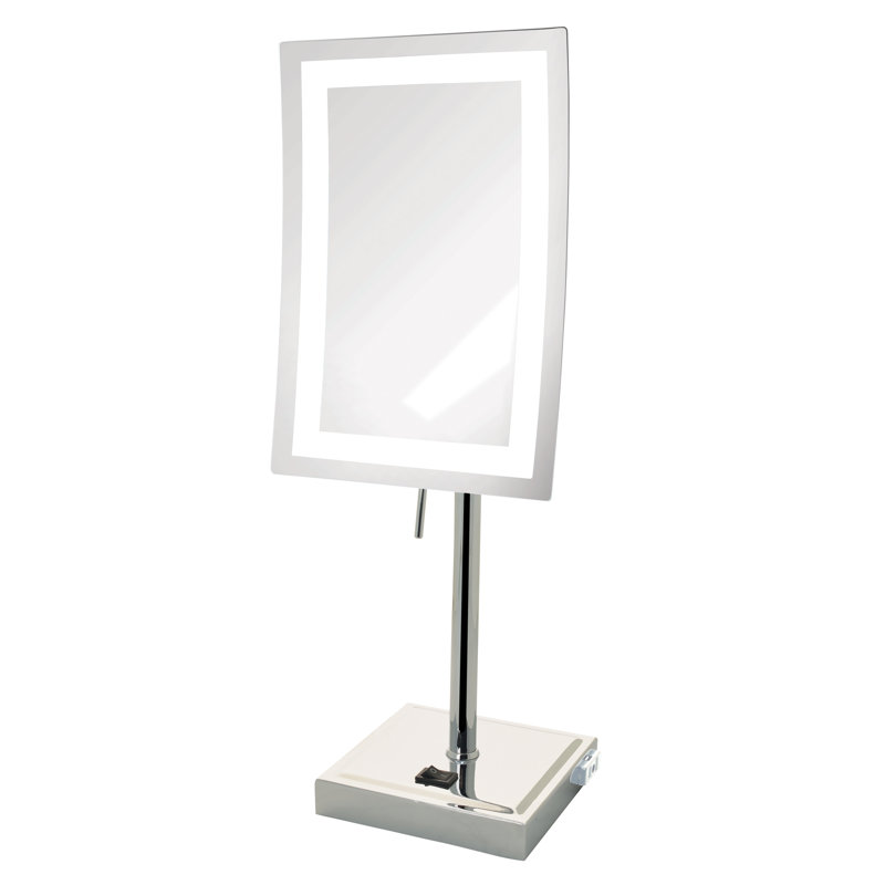 Miroir de maquillage de table 6,5 "x 9", Chrome
