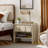 Toscana 1-Drawer Nightstand In Travertine