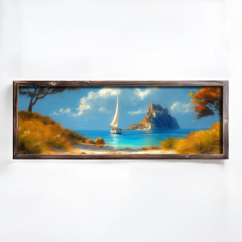 Elegant Decorative Framed MDF Painting, 15.7 x 47.2 x 0.1 inches | 100% MDF with 3 mm Thickness, 100% Pine Wood Frame | UV Printed Artwork for Home Decor, Living Room, Office, Modern Aesthetic