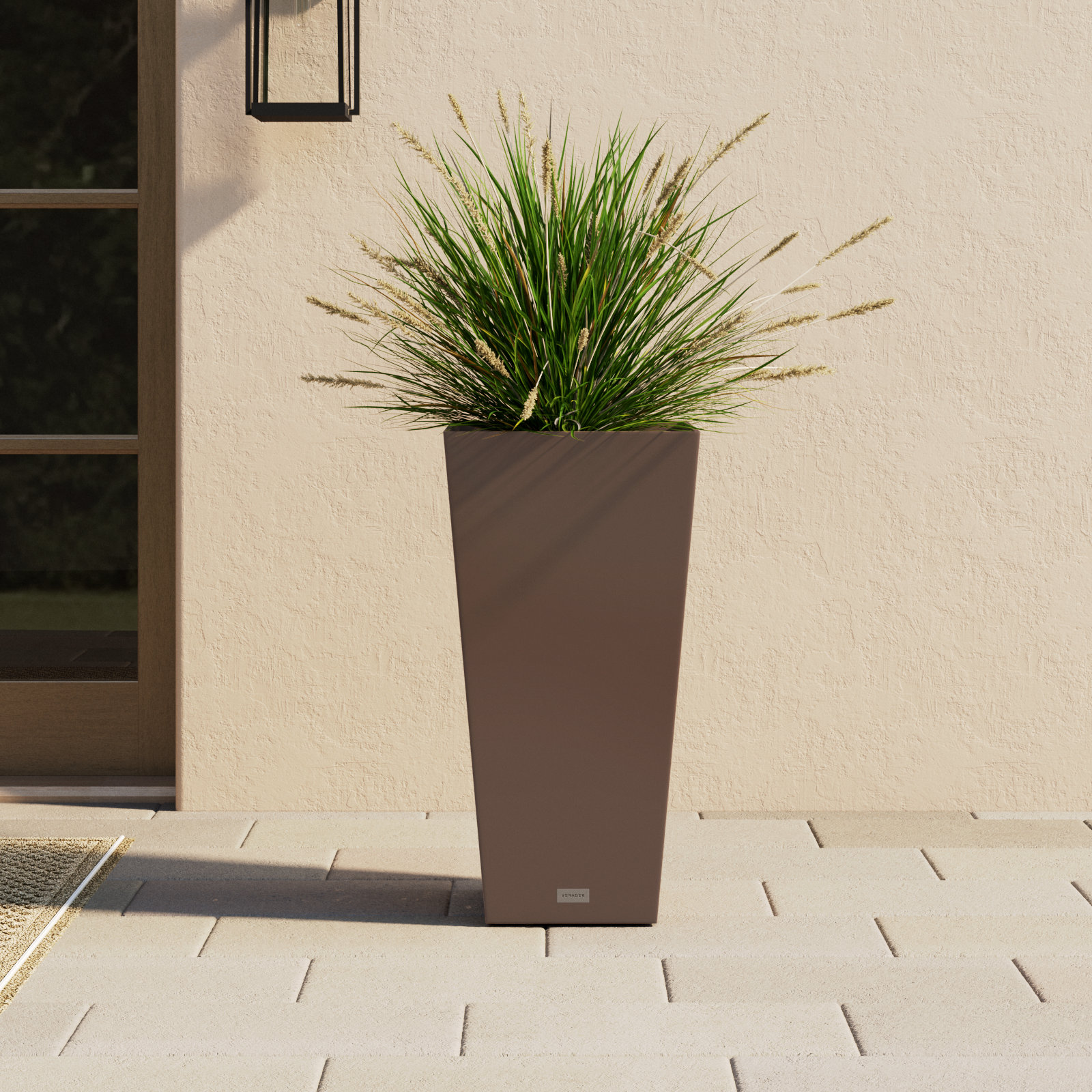 Pure Series Pot Planter, 30" H x 15.25" W x 15.25" D, Espresso, Set of 1
