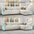 Allinson 9-Piece 126'' Wide Chenille Modular Freely Combined Sleeper Sofa | Large Variable U-Shaped Sectional Sofa With Storage For Living Room-1083481596