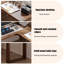 Bureau en coin en bois massif de couleur noyer en forme de L-872479657-872479663