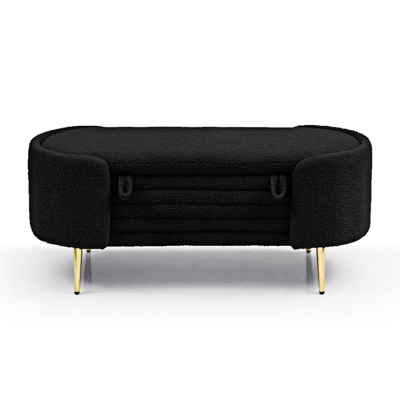 Adebola Polyester Upholstered Storage Bench