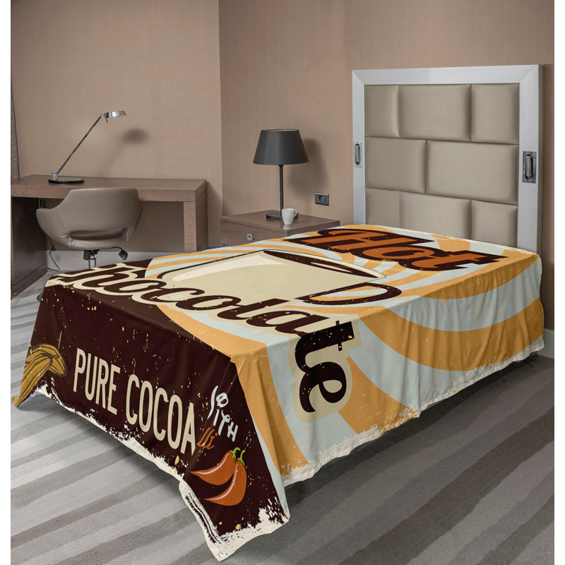Multicolore Ambesonne, Drap plat pour lit simple