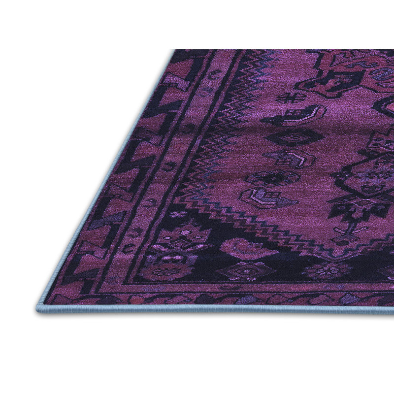Tapis en laine / polyester tissé à la machine Southwestern, Rectangle 7 pi x 10 pi