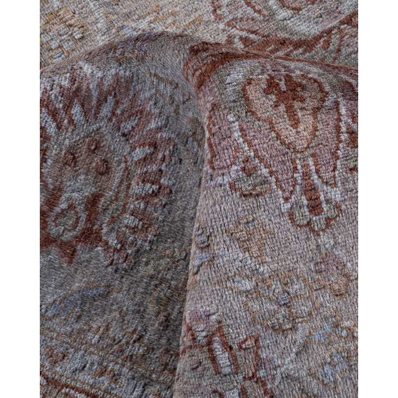 Tapis noué à la main Weirsky - unique en son genre - gris Weirsky