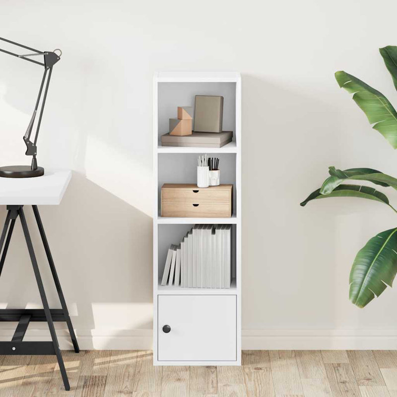 Conary 31cm W Bookcase, (4 Shelves) 102cmH x 31cmW x 24cmD, White