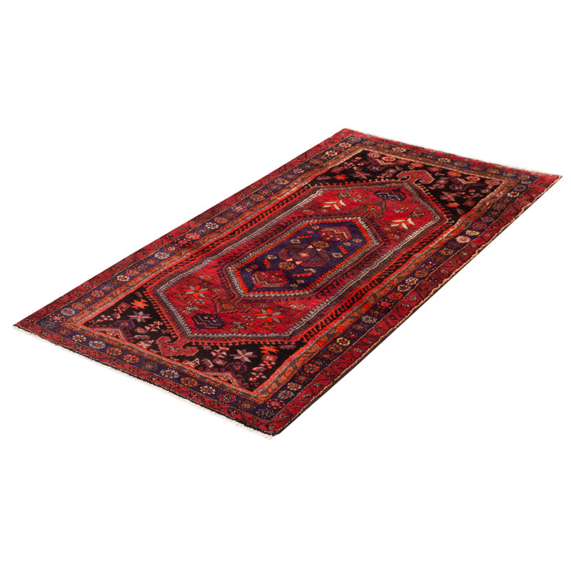 Tapis unique en laine noué à la main 4 pi 3 po x 7 pi 7 po nouvel âge Conor-John