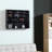 Multi-Tier Home Shelf Hanging Storage w/Clear Doors and Adjusted Shelves, Black