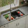 Quartz Undermount Sinks 32.5'' L Undermount Double Bowl Kitchen Sink