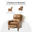 Fauteuil inclinable manuel en cuir véritable de 28,75 po de large Neliyah (ensemble de 2)-105356757