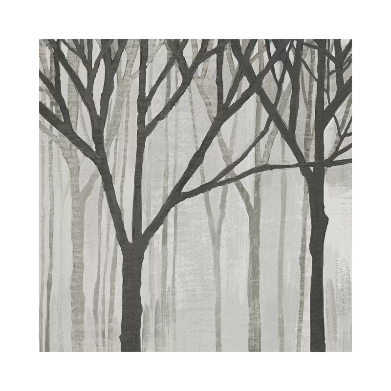 Spring Trees Greystone III by Kathrine Lovell - Wrapped Canvas Painting, 66.04 cm H x 66.04 cm W x 3.175 cm D