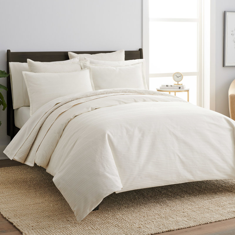 Ensemble de housse de couette réversible 3 pièces Scott Living Aero, Housse de couette pour grand lit et 2 taies décor