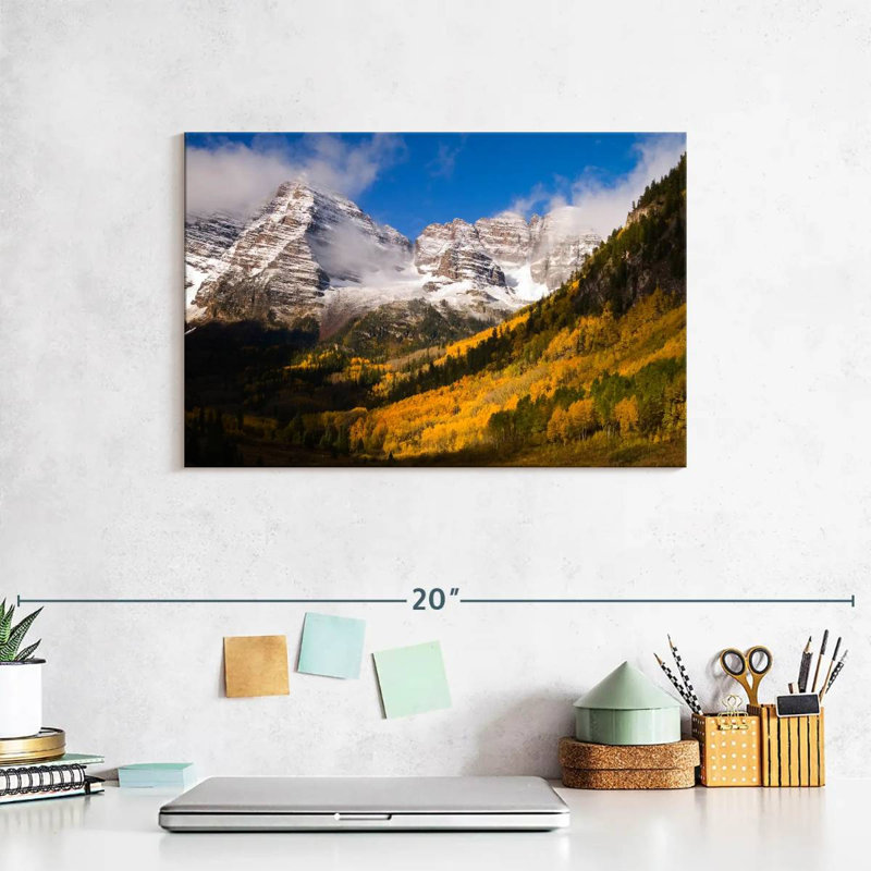 Alvord Maroon Bells Mountainside Aspens, 8" H x 12" W