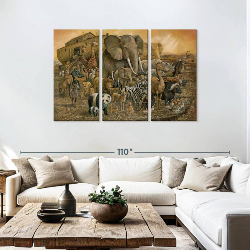 Noah's Ark, 48" H x 74" W