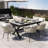 Discover Unmatched Flexibility In Alfresco Dining With Six Creatively Arranged Chairs Made Of Polyester Woven Tape And A Table That Expands From 62.9 To 82.6 Inches To Suit Any Occasion.