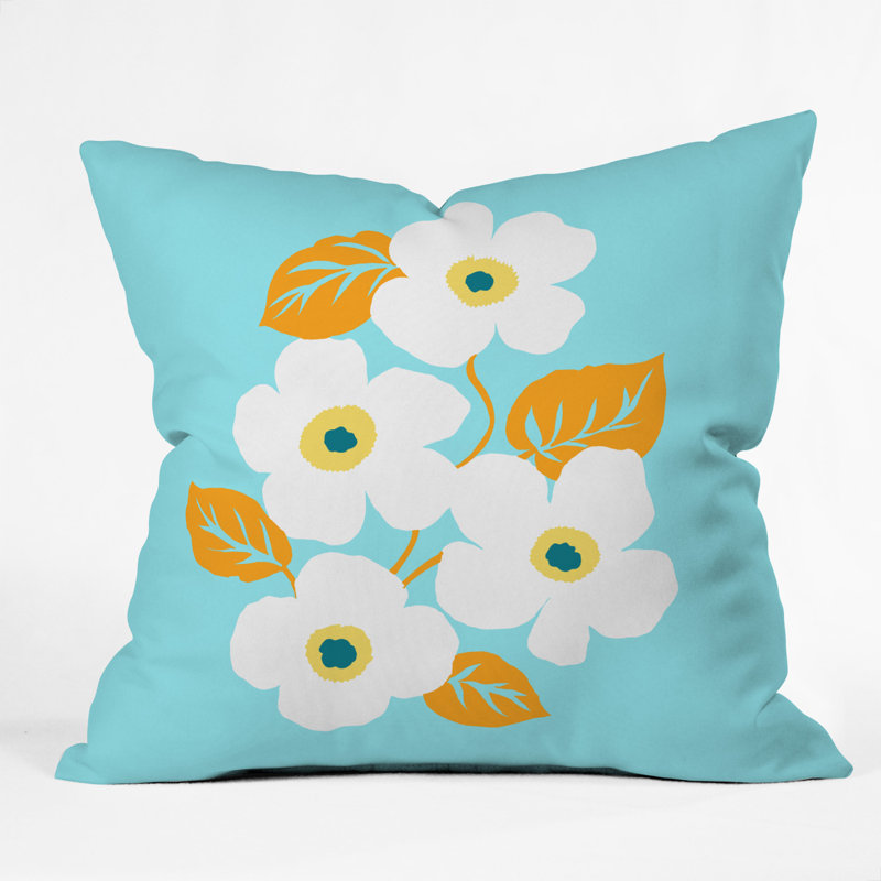 Coussin décoratif floral minimal gabriela fuente, 16 po x 1 po
