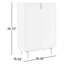 Armoire 40 "en blanc mat avec pieds en laiton