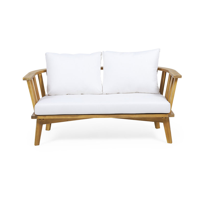 55.5'' Wide Acacia Loveseat with Cushions