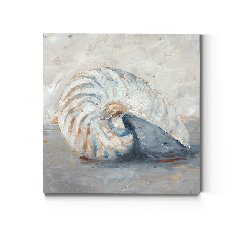 " Blue Shell Study I ", 24" H x 24" W x 1" D