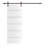 Modern Classic Panelled White Primed Composite Mdf Barn Door Slab With Hardware Kit-60837100-60164087