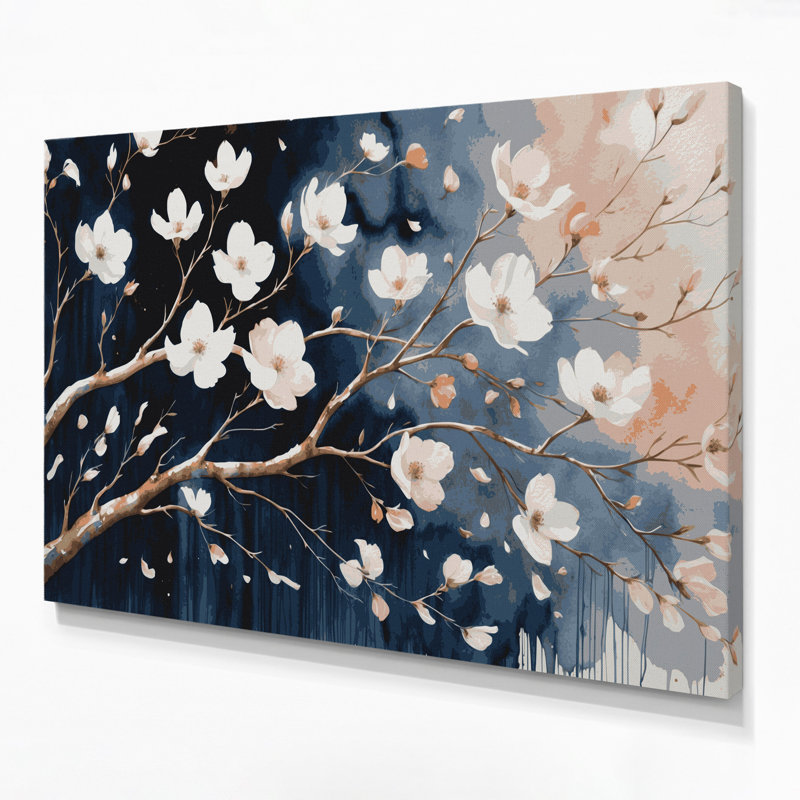 Art mural sur toile Botanical Dogwood Branches, H 24 po x l 36 po