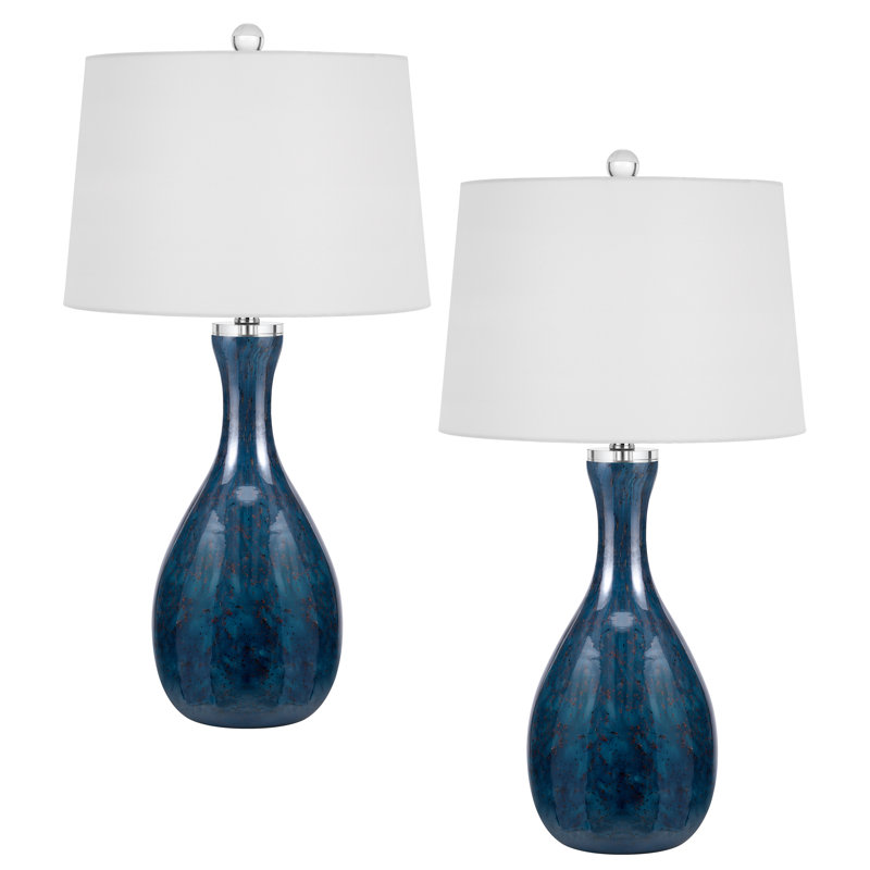 Lampe de table en verre Melzina