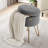 Round Boucle Ottoman with Storage-120644864-120644924