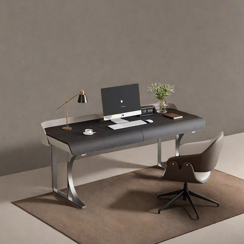 Ehrhardt, 29.53" H x 55.12" W x 27.56" D, Black/Gray