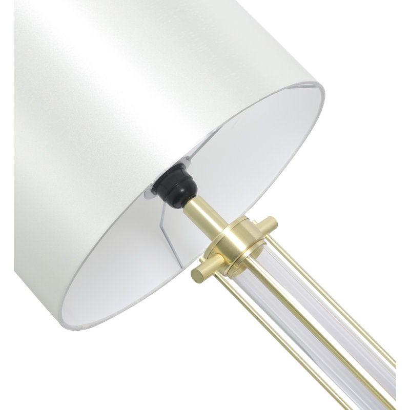 Krantz 160cm Traditional Floor & Table Lamp Set, Satin Brass