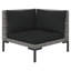 Ivy Bronx 14 Piece Garden Lounge Set With Cushions Poly Rattan Dark Grey