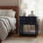 Carmona Midnight Blue 2-Drawer Tray Top Nightstand-889680975