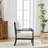 Accent Chair With Turned Wood And Solid Frame-1731412534